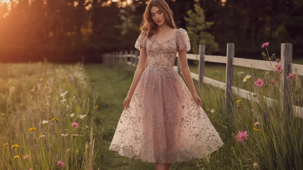 Cottagecore Midi Dress