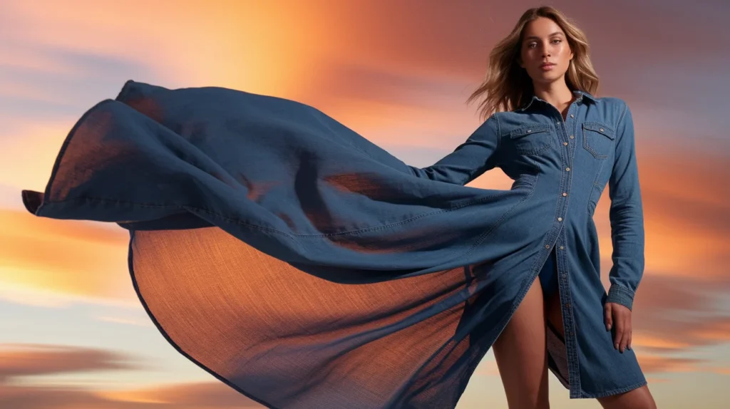 Denim Shirt Dress