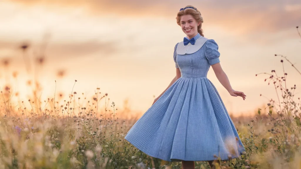 Dorothy’s Blue and White Dress