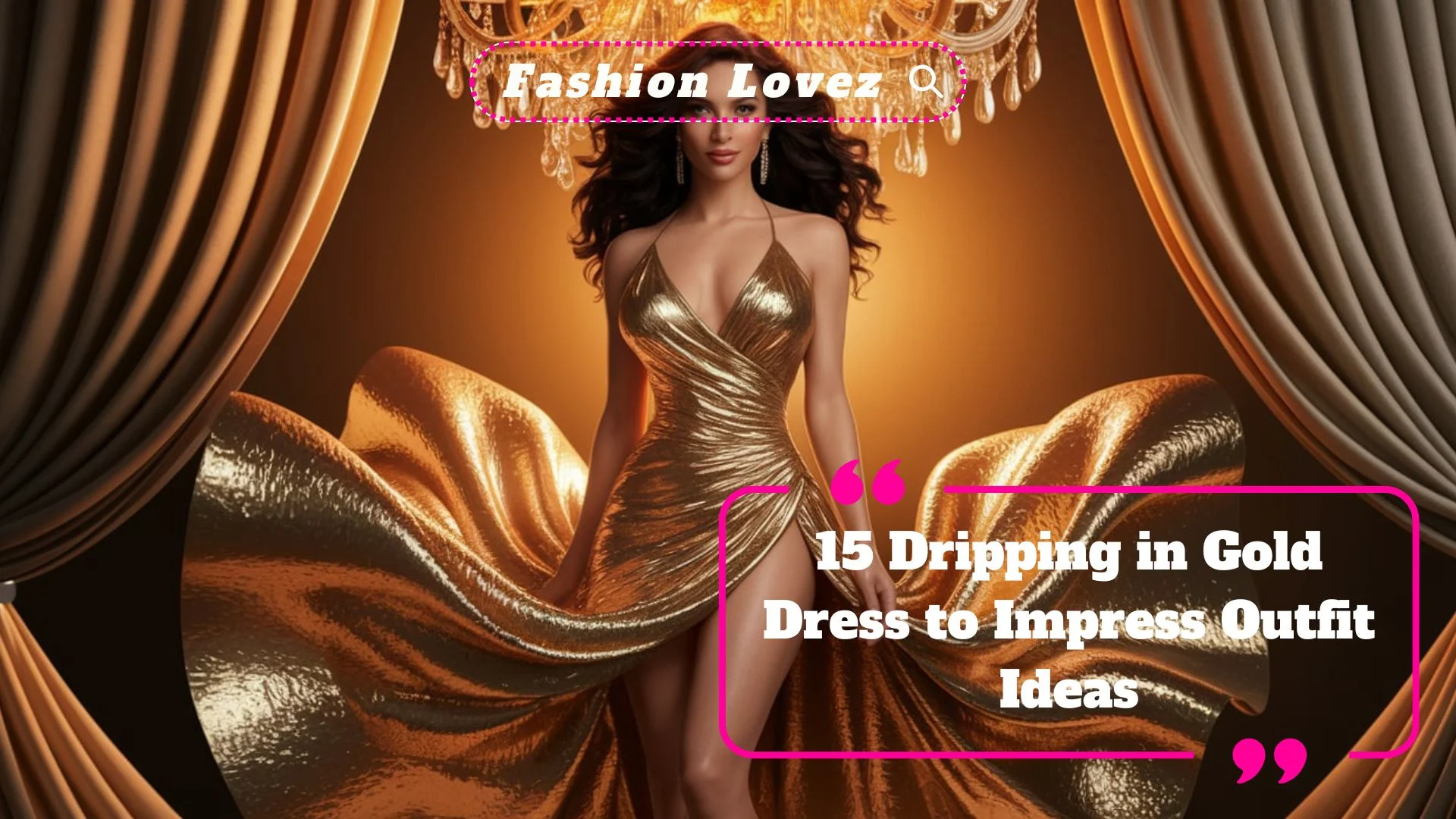 Dripping in Gold Dress to Impress Outfit Ideas
