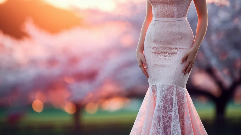 Lace Fit-and-Flare Dress