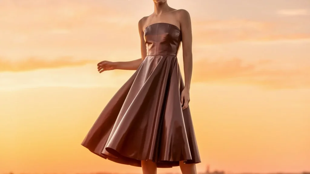 leather-midi-dress