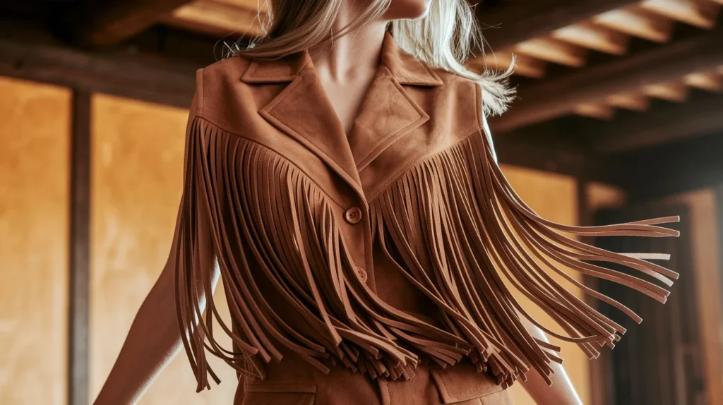 Suede Fringe Vest