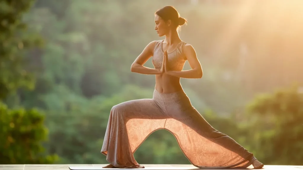 Yoga Set (Cropped Top and Flared Pants)